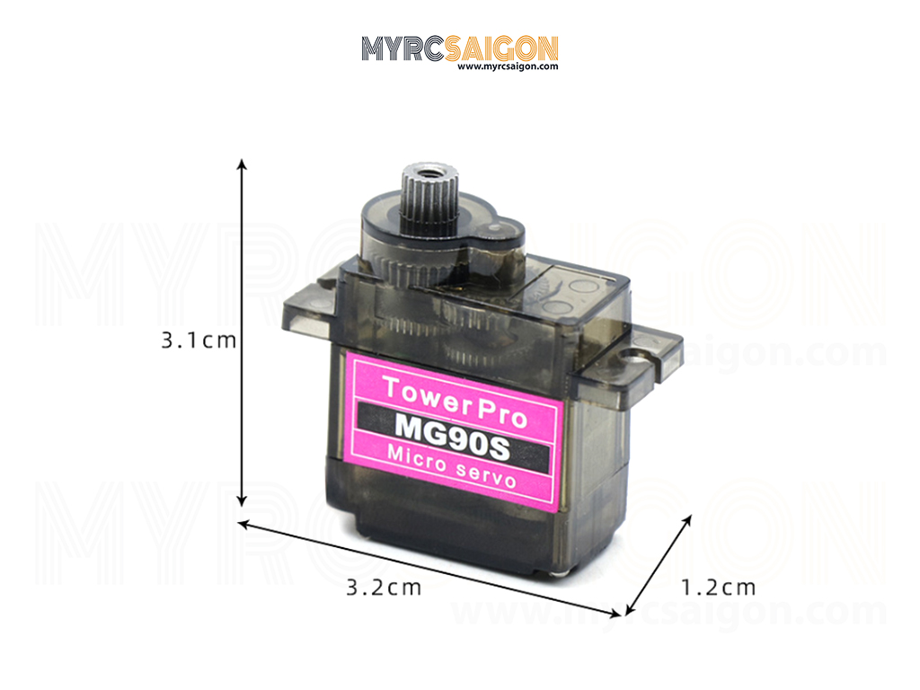SERVO TOWERPRO MG90S 9G (NHÔNG NHÔM)
