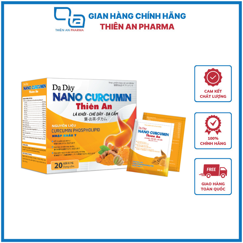 Dạ dày nano curcumin thiên an - hàng chính hãng