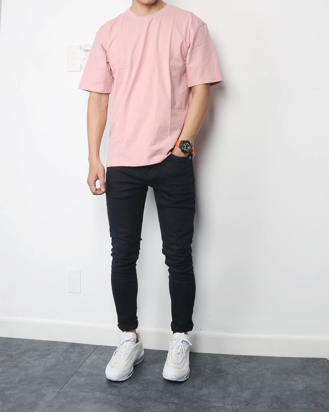[Hoàn Tiền 15%] Quần Jean Skinny Đen Trơn Basic Vải Dày Co Giãn