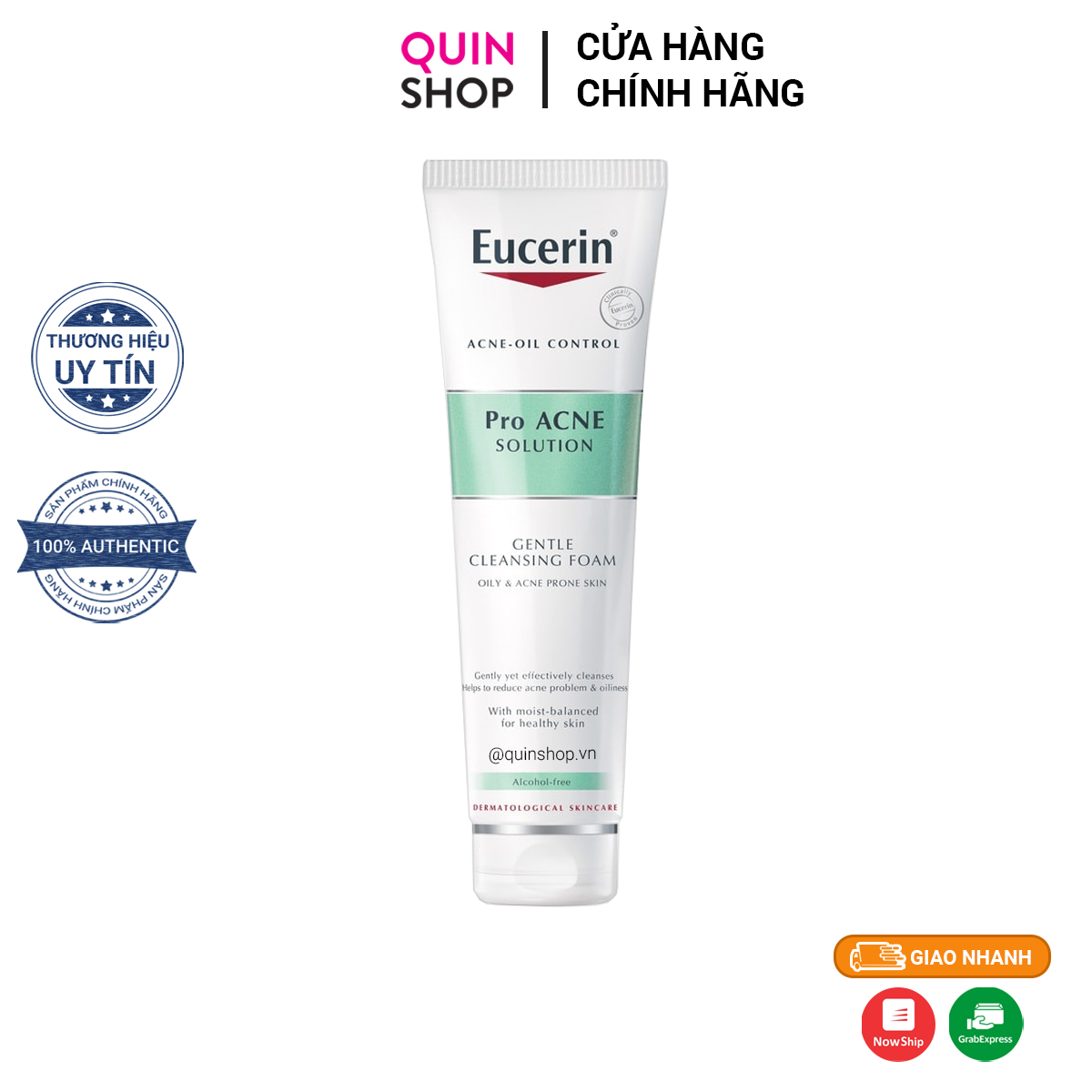 Sữa Rửa Mặt Giảm Mụn Eucerin Pro Acne Solution Gentle Cleansing Foam