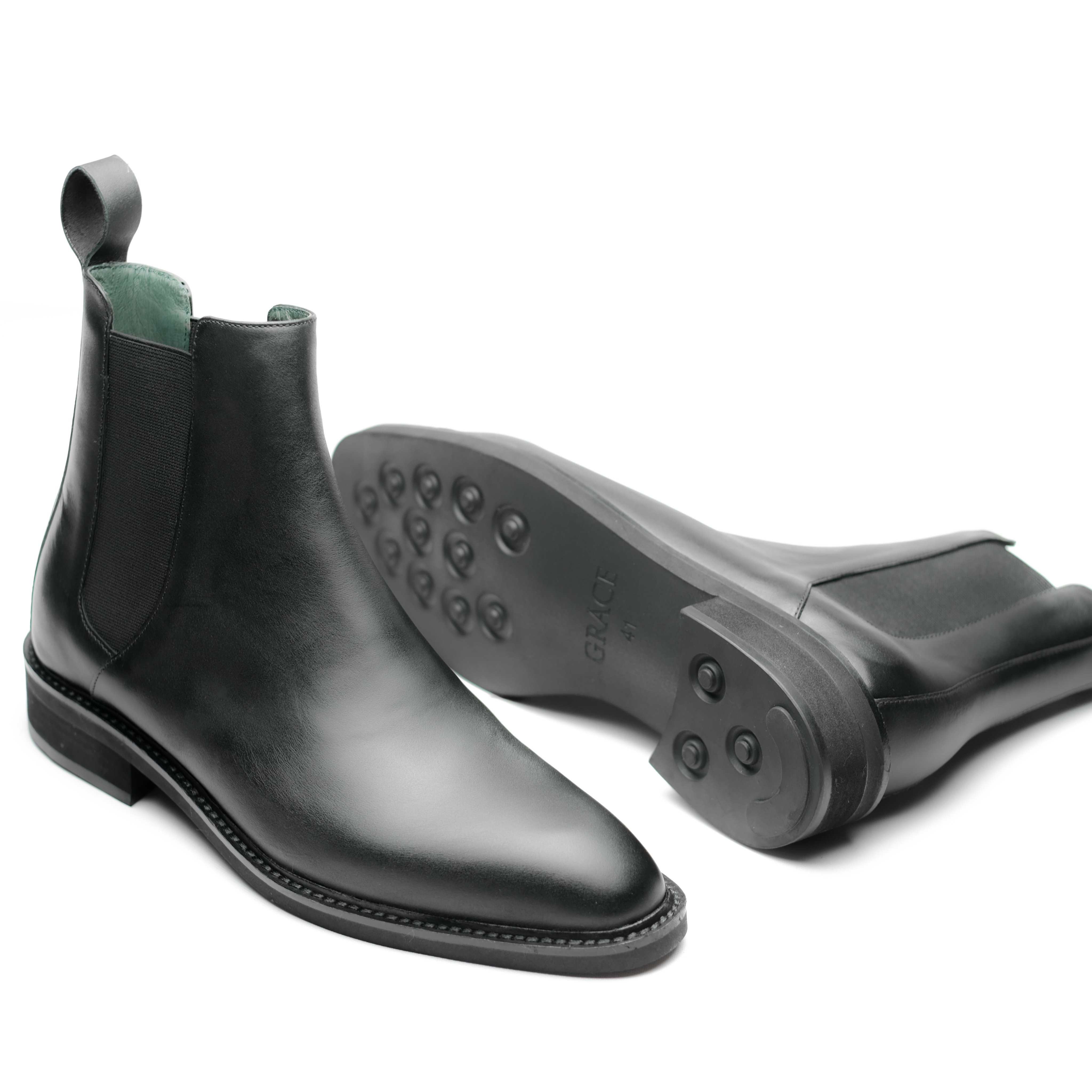 Giày tây da xỏ Grace Saigon Morning Loafer 2409 Màu Đen Da Bò Êm Ái