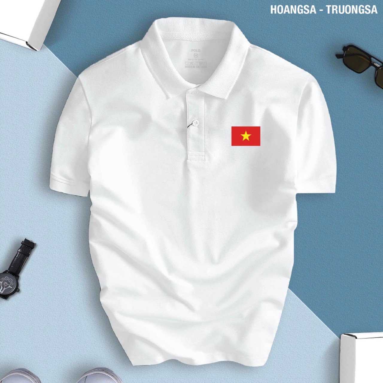 Áo thun cổ trụ cổ bâu polo V-N(VẢI DA CÁ) - AOTHUNSN