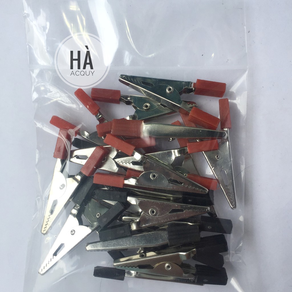 10 cặp kẹp bình ắc quy cá sấu 5A  - 4.5 Cm