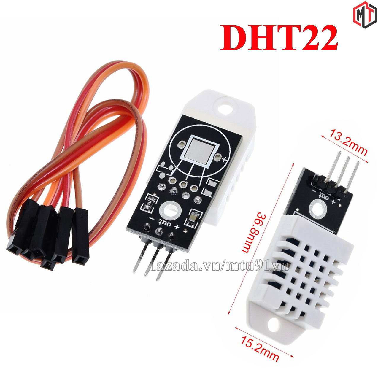 Module Cảm Biến Nhiệt Độ và Độ Ẩm DHT22 - AM2302