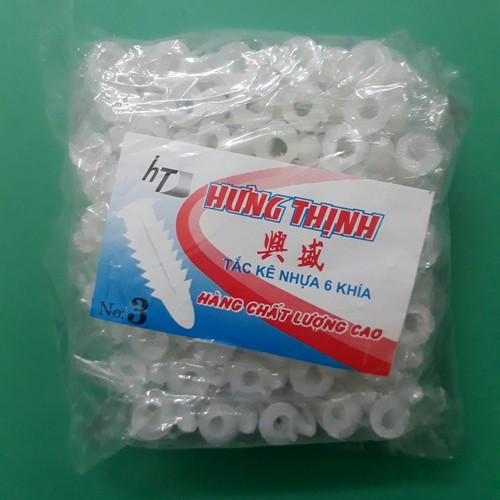 Tắc kê (nở nhựa) số 3/4/5/6 - Giá 1 bịch (100 con)