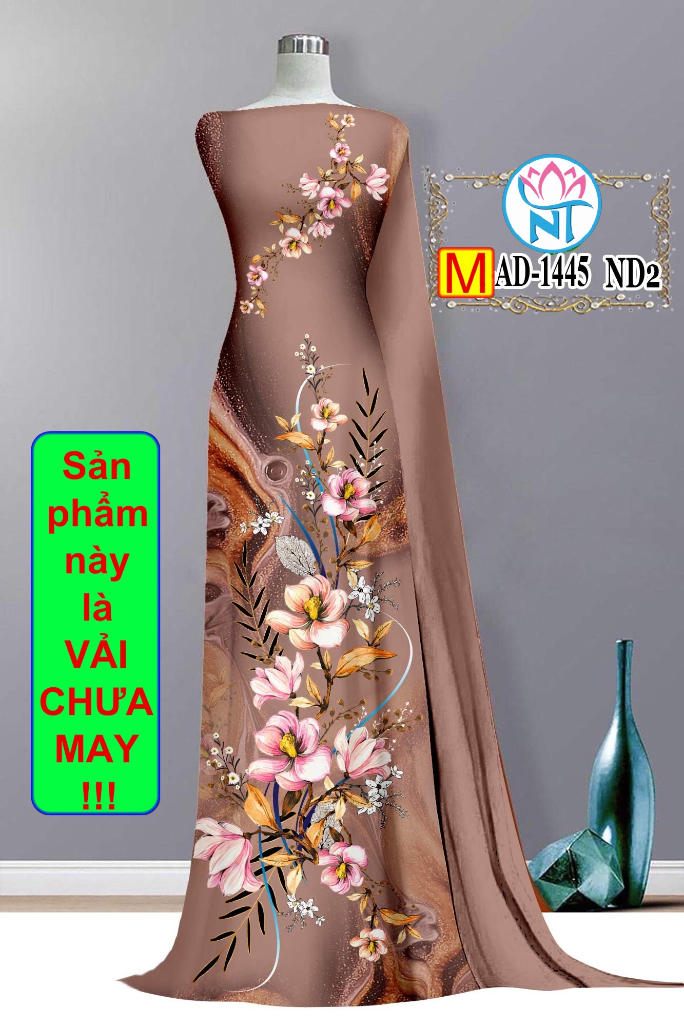 Vải áo dài độc lạ đẹp - m 1445