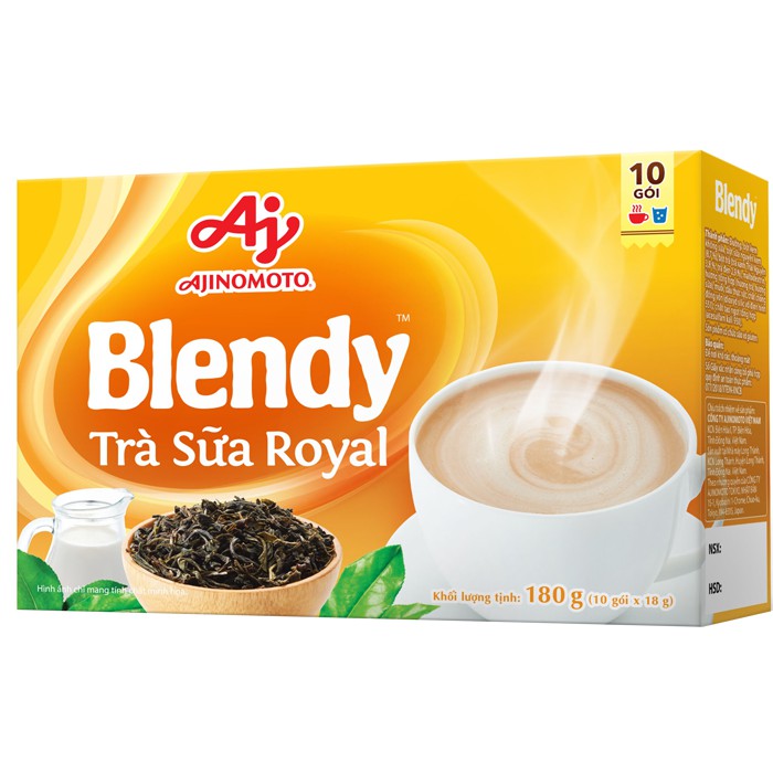 Trà sữa Blendy (hộp 170g/10 gói): Trà sữa Royal
