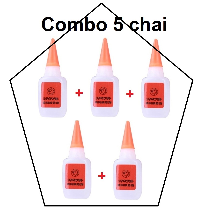Keo Sư tử dán đa năng, chuyên dán nhựa mica trong, gỗ, da giày, gốm sứ (Cyanoacrylate Super Glue) 10g - Luân Air Models
