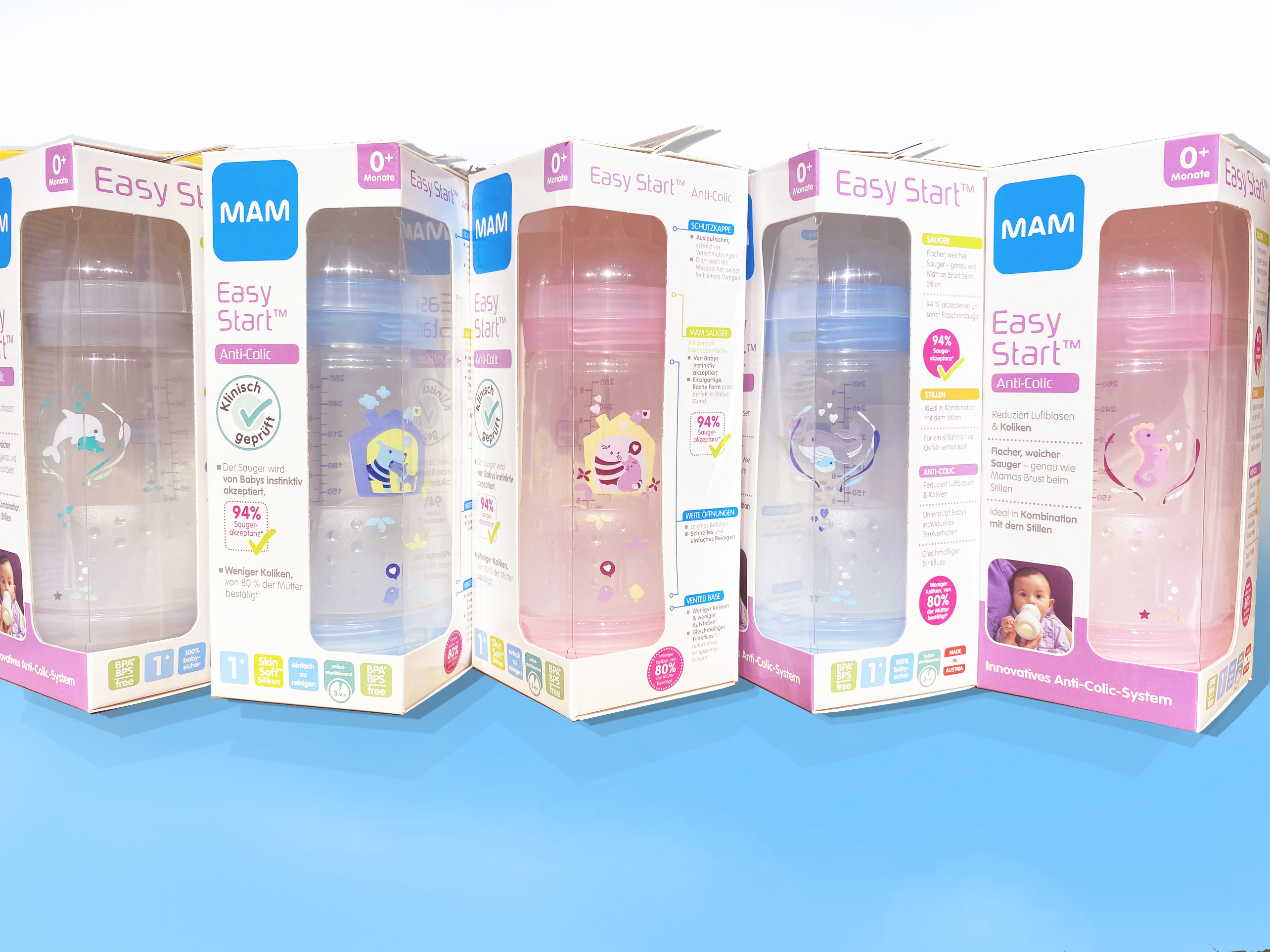 BÌNH SỮA MAM ĐỨC 130ML- 160ML -260ML -320ML - NGUỒN HÀNG ĐỨC