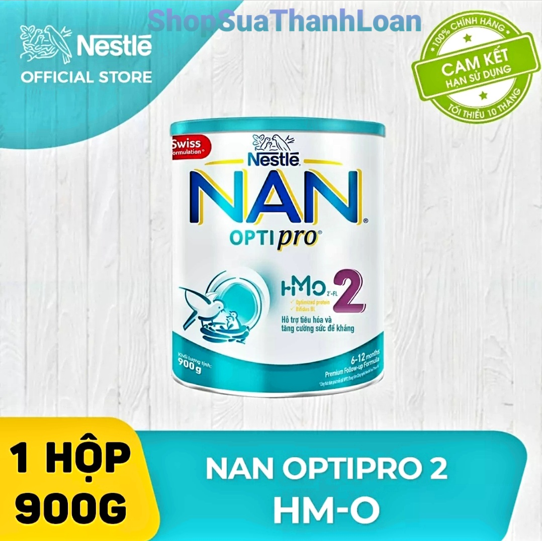 (HSD T11-2024) Sữa Bột Nestle NAN OPTIPRO 2 HM-O Hộp 900g.