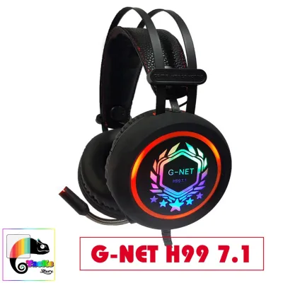 Tai nghe Gaming G-Net H99 7.1 Led Kết nối USB I Head phone GNET H99 7.1 RGB LED