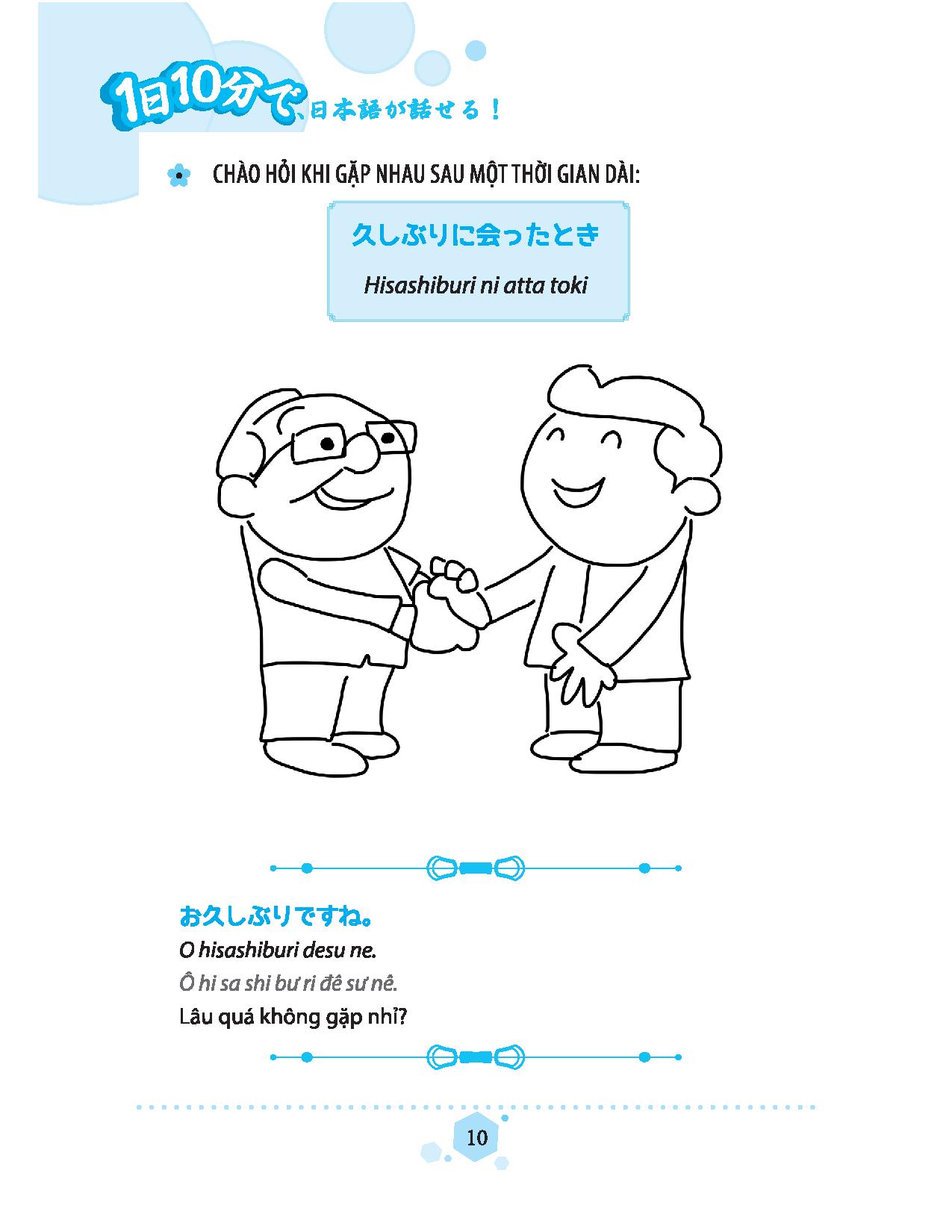 Fahasa - 10 Phút Tự Học Tiếng Nhật Mỗi Ngày (Tái Bản - Kèm App Mcbooks)