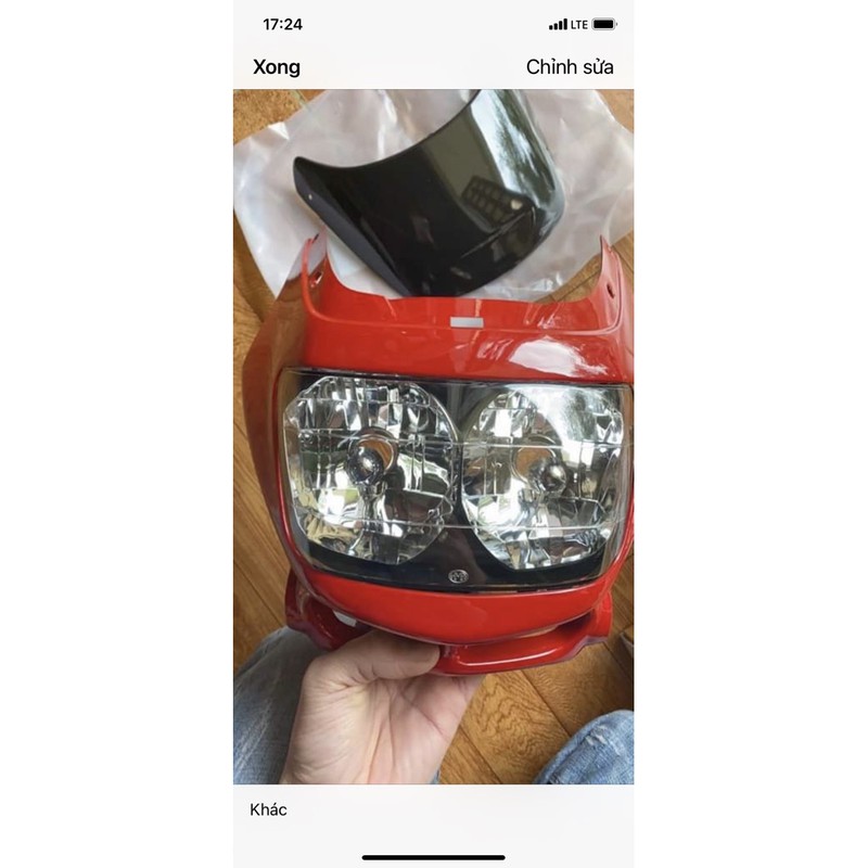 Combo đầu + kính chắn gió + pha đèn Dash 97 Thailand