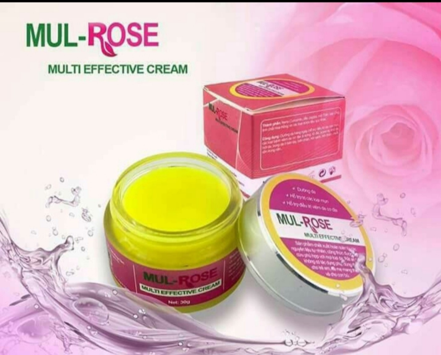 [HCM]Kem đa năng Mul Rose 30gr - hàng chuẩn 1000%