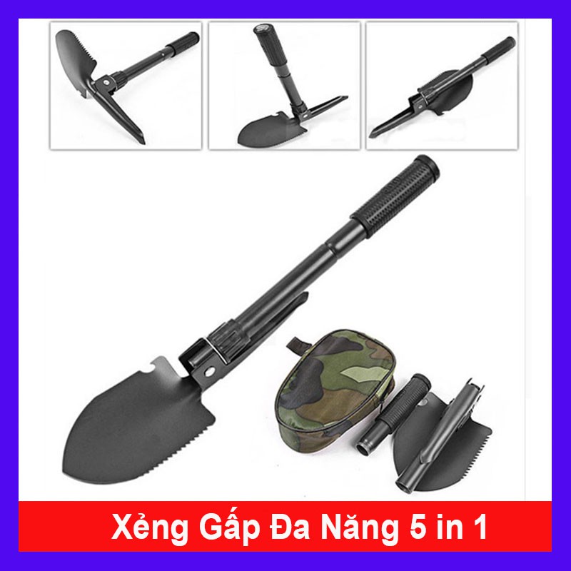 Xẻng gấp quân dụng đa năng 5 trong 1 FL-91
