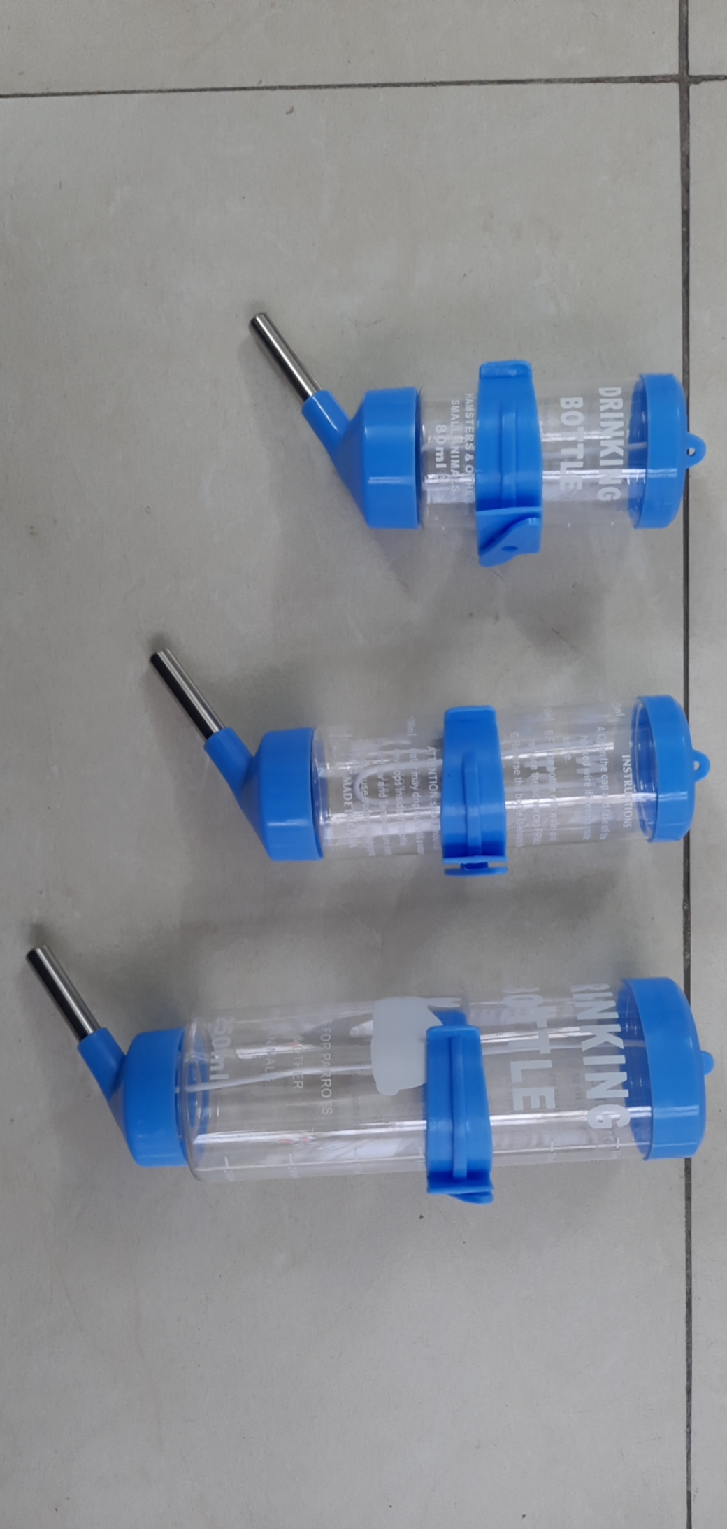 Bình nước bi lăn nhiều size cho hamster , thỏ , bọ ú