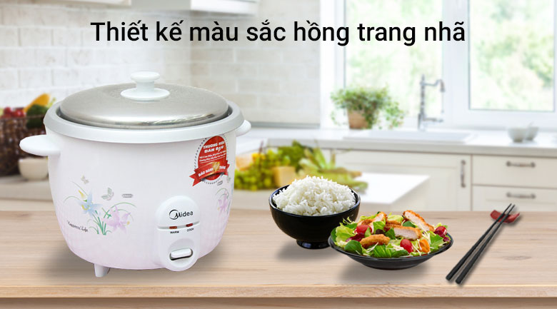 Nồi cơm điện Midea nắp đậy 1,8 lít MR-GM18SA