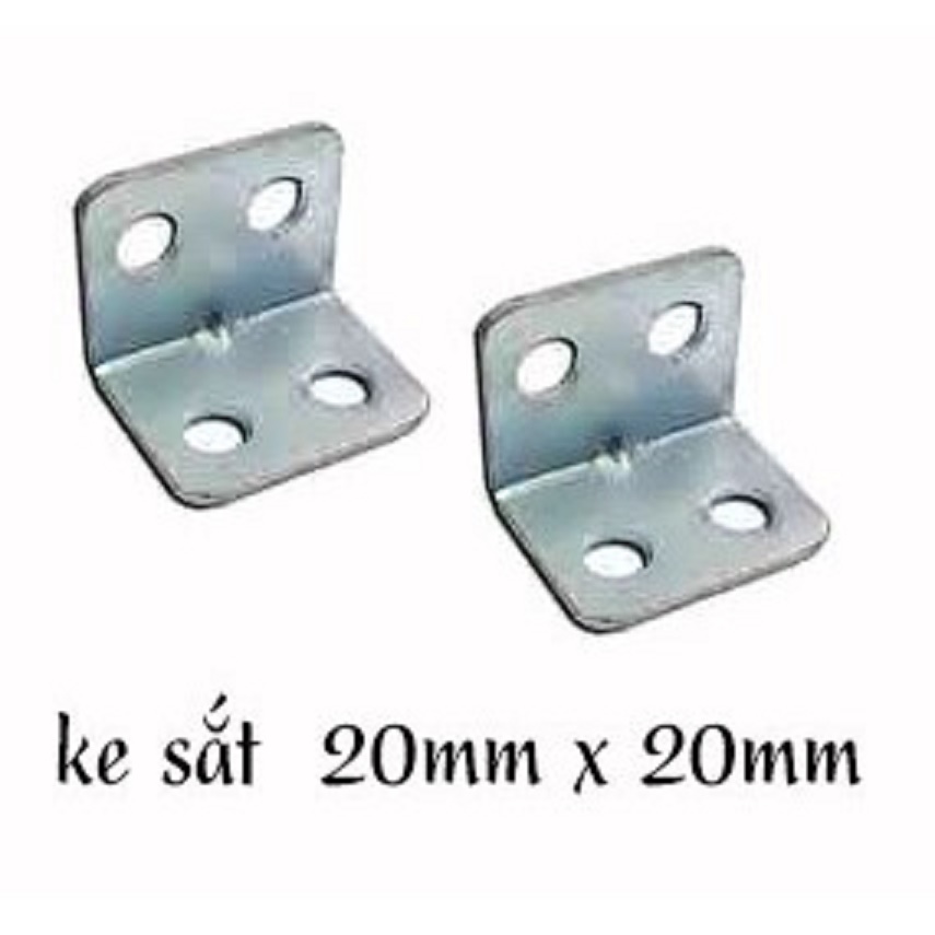 100 cái Pas ke góc sắt 20mm  x 20mm
