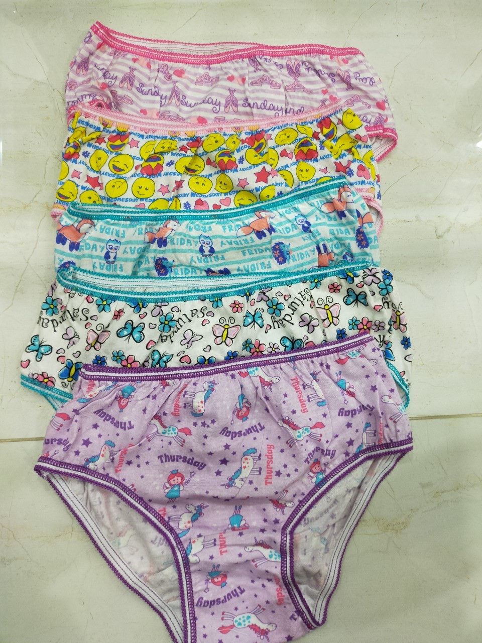 Combo 5 quần lót nữ cotton Disney cho bé gái – Siêu mềm, an toàn da