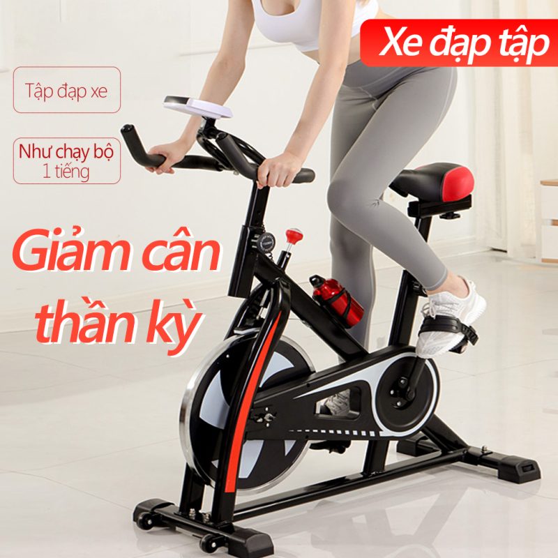 Xe đạp tập gym xe đạp tập tại nhà dụng cụ tập gym tại nhà bàn đạp kiểu lồng chân, yên xe và tay nắm có thể chỉnh độ cao gọn gàng không tốn chỗ Keep Going Max