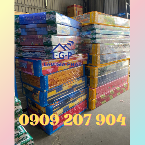 Nệm bông ép giá rẻ 10 phân cao cấp gấp 3 siêu gọn