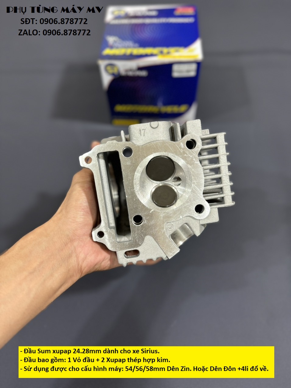 Đầu Sum Sirius 24.28 dành cho xe Sirius