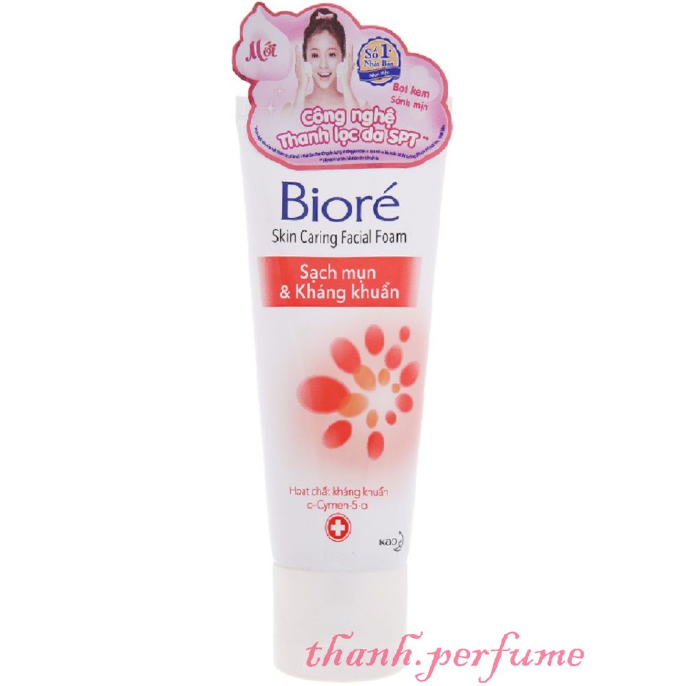 Sữa Rửa Mặt 50G Biore Sạch Mụn & Kháng Khuẩn