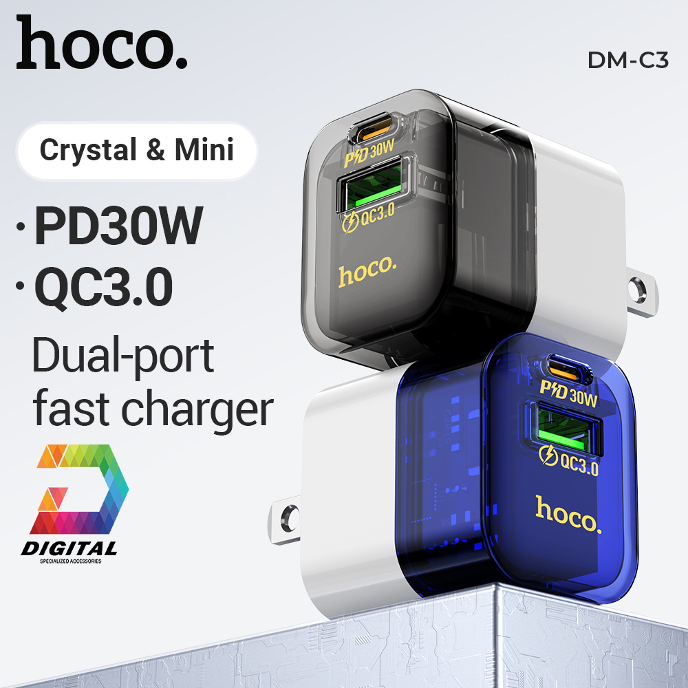 Bộ Sạc Nhanh Hoco DM-C3 30W Chính Hãng