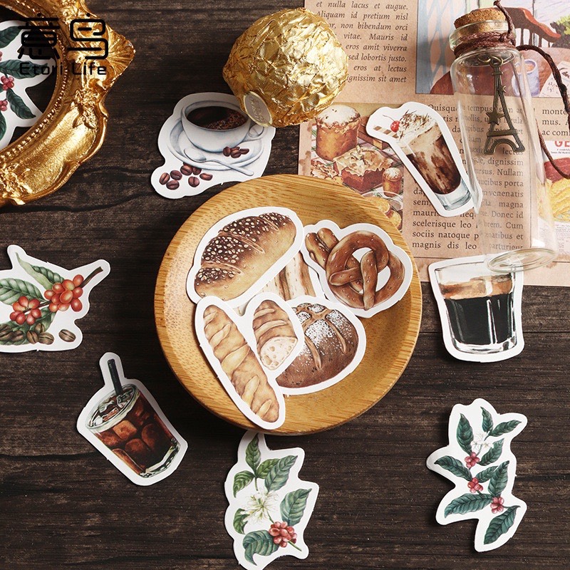 [HD26] Bộ 45 hình dán sticker trang trí sổ tay DIY