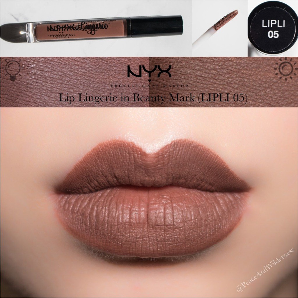 Son kem NYX Lingerie Liquid Matte Lipstick LIPLI05 Beauty Mark