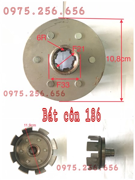 Bát côn 186 Phụ tùng máy cày