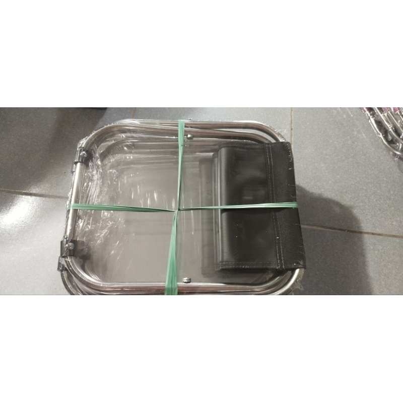 combo 2 ghế xếp inox du lịch gấp gọn
