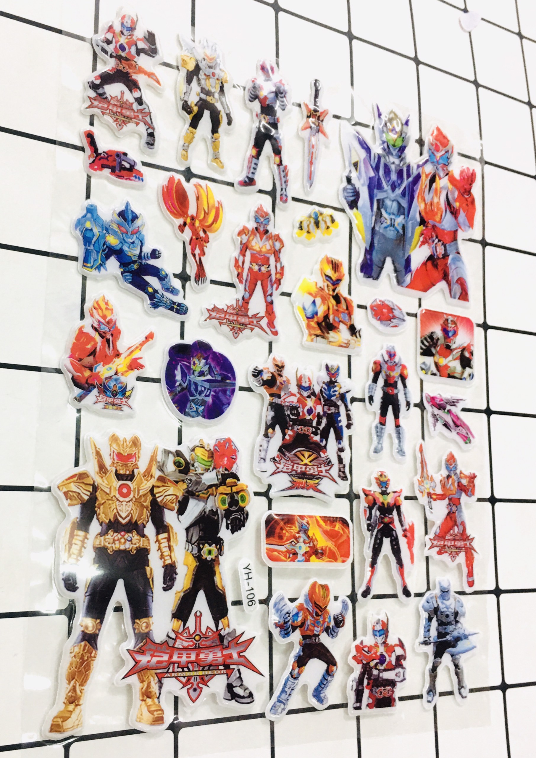 Bảng Sticker hình dán siêu nhân , người nhện Nổi 3D