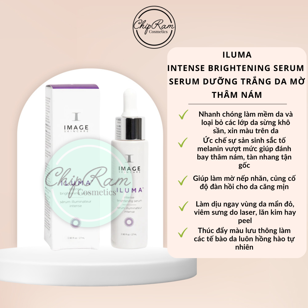 Serum dưỡng trắng da mờ thâm iluma brightening serum 30ml