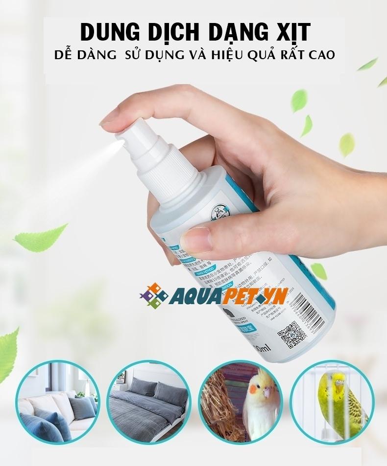 Thuốc diệt rận, mạt Vẹt, Chim