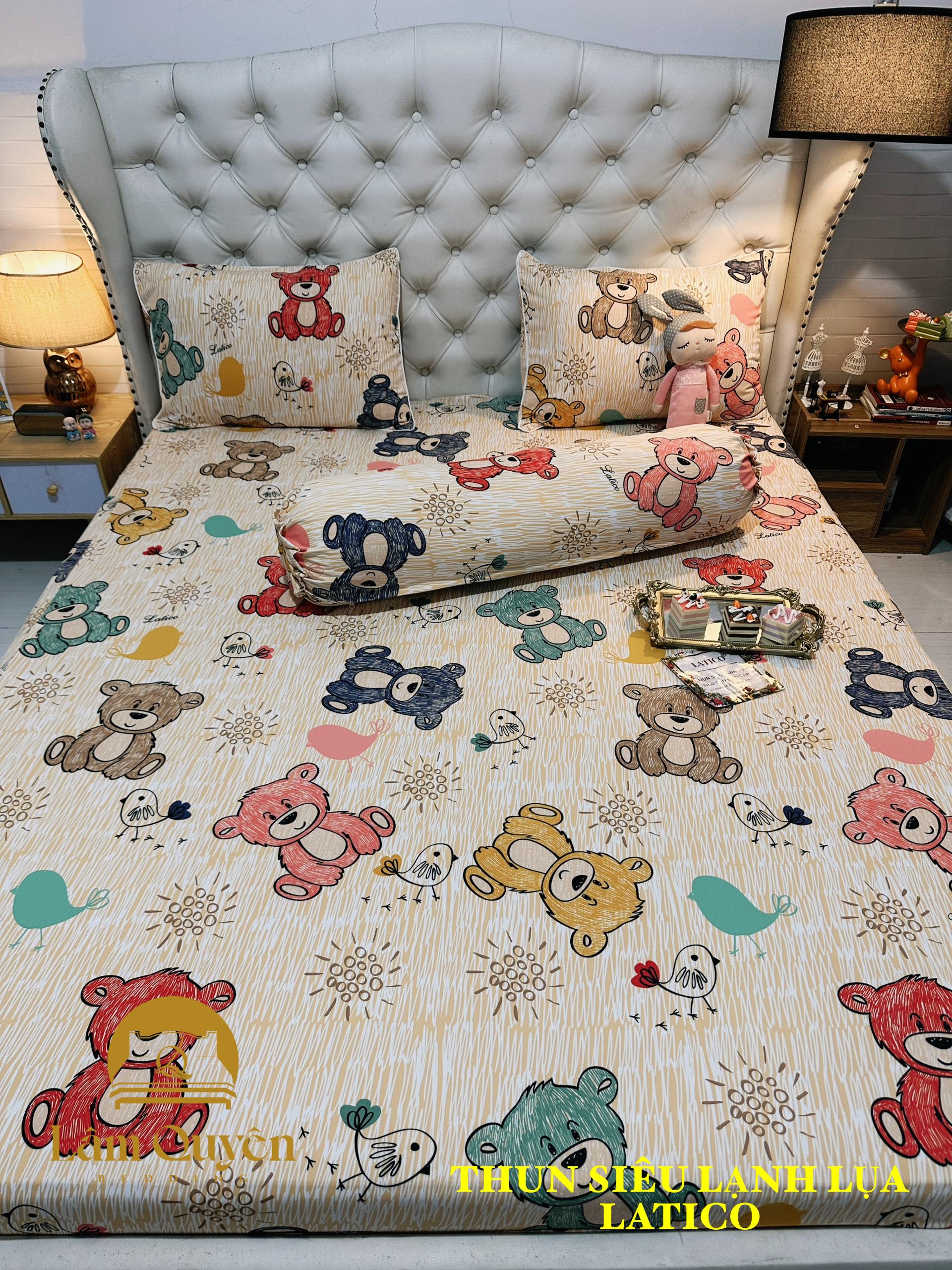 Bộ drap thun siêu lạnh lụa latico thái lan cao cấp mới