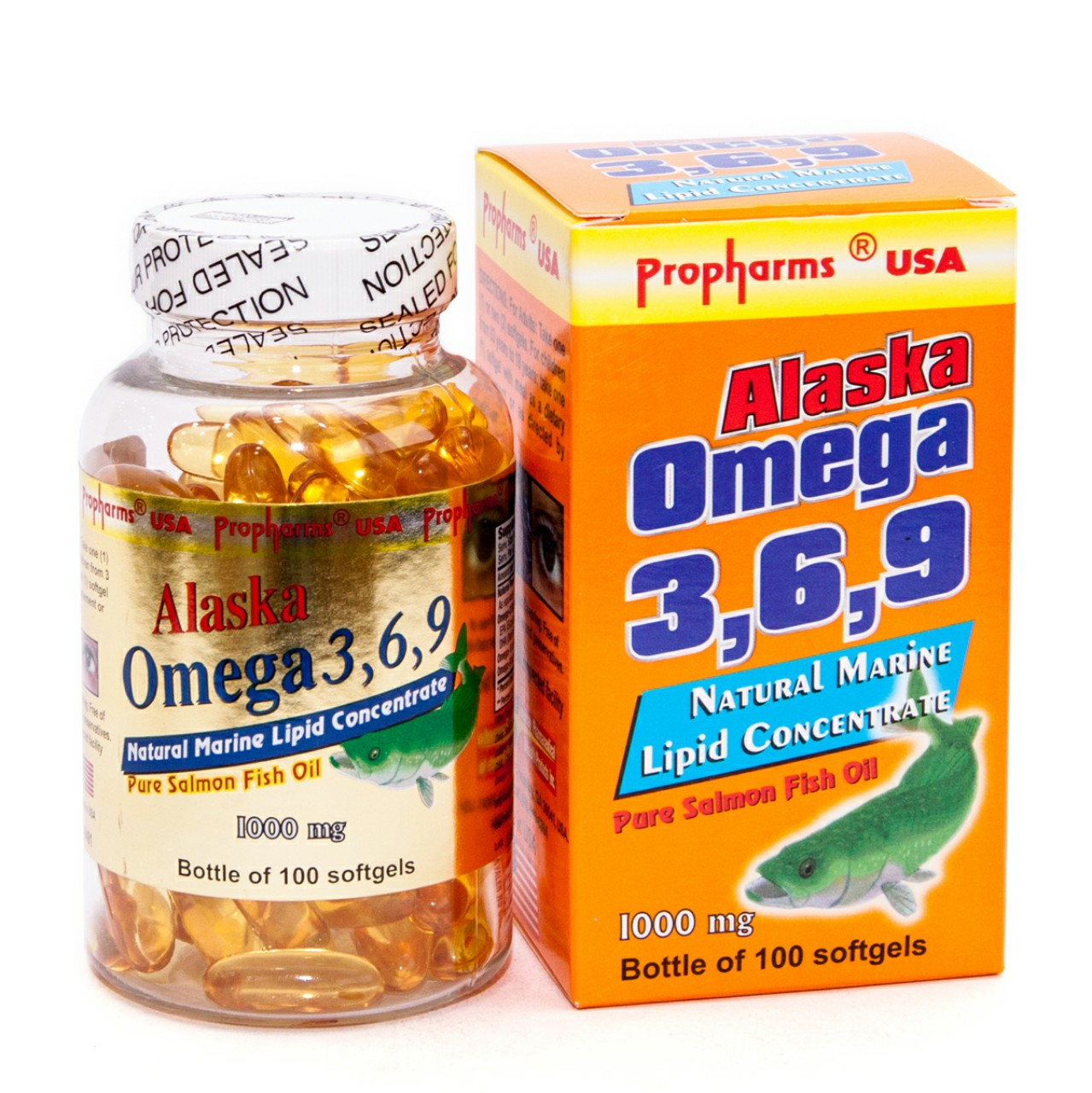 Dầu cá Alaska omega-3 6 9 Dùng cho người bmắc bệnh tim mạch, cao huyết áp, xơ vữa động mạch