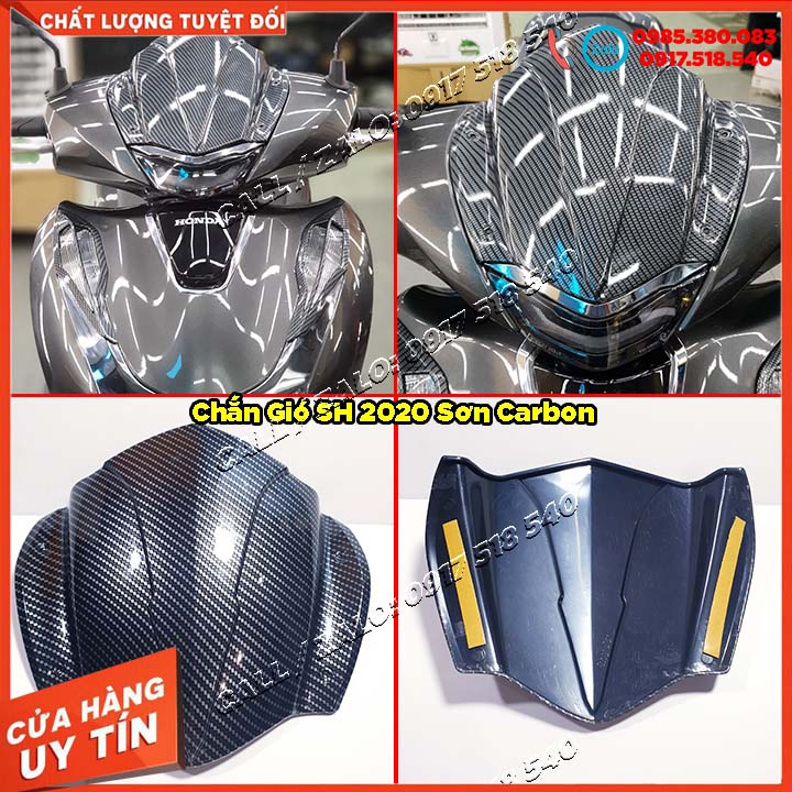 Chắn Gió Sh 2020 - 2021 Mẫu Sơn Carbon
