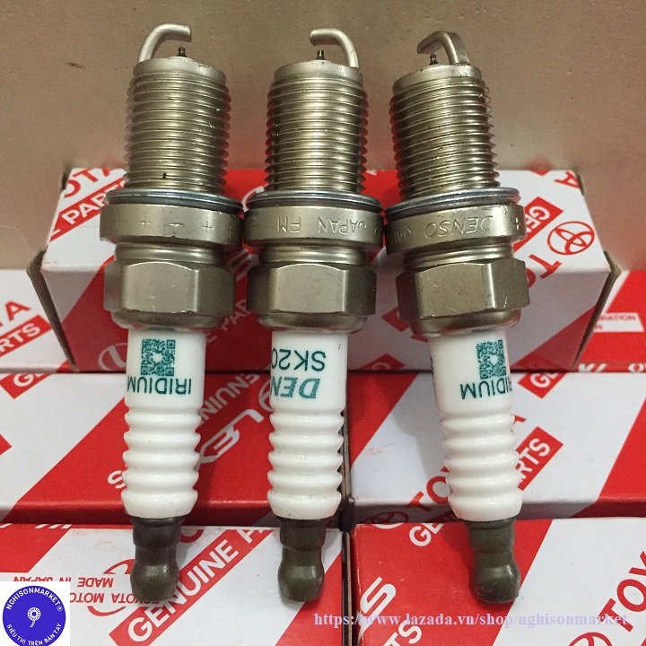 Bugi xe Mazda bộ 4 chiếc Bạch kim Iridium Denso Japan