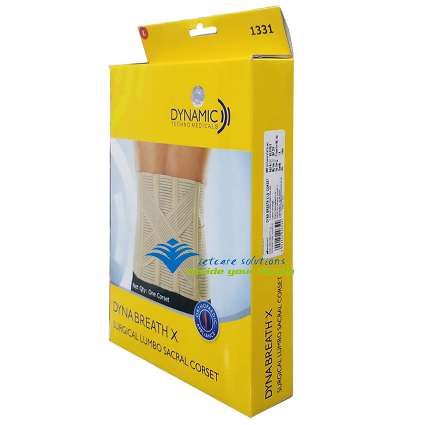 [HCM]Đai cố định thắt lưng cột sống Dyna thoáng khí D11 (Nâu)