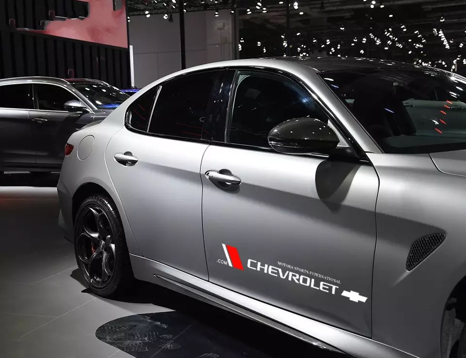 [HCM]Bộ 2 tem dán cửa xe ô tô Chev