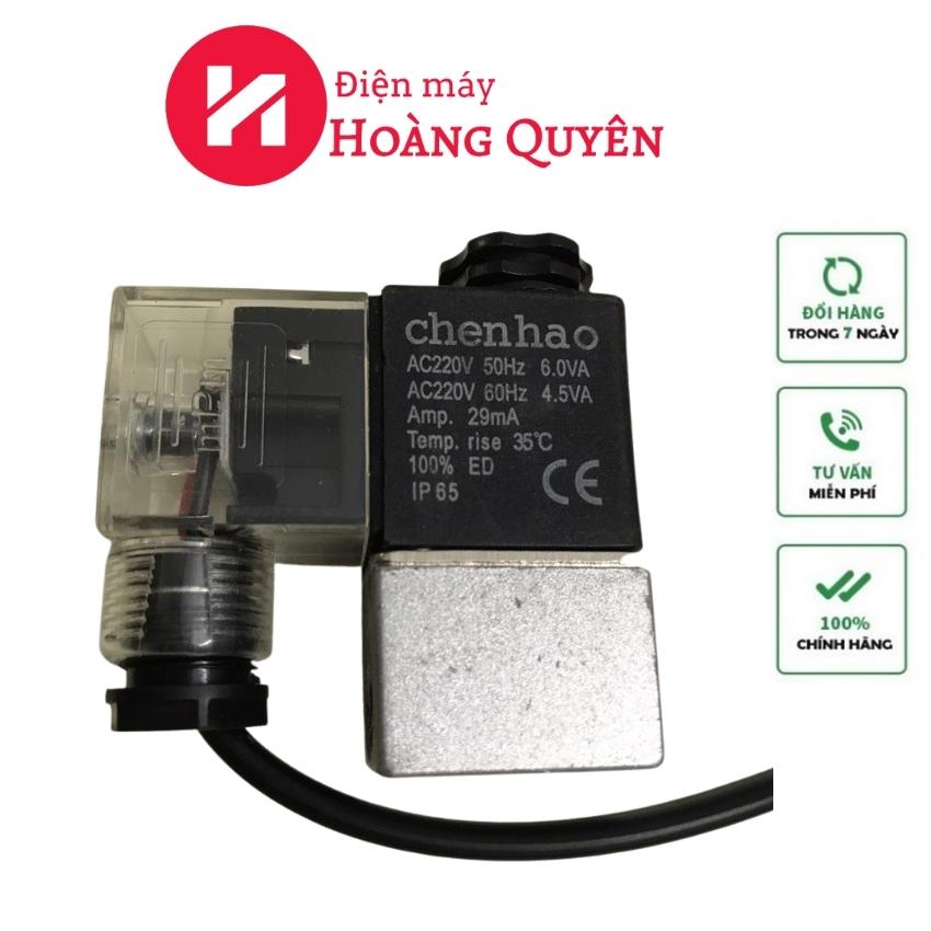 Van từ xả áp máy nén khí không dầu điện máy hoàng quyên