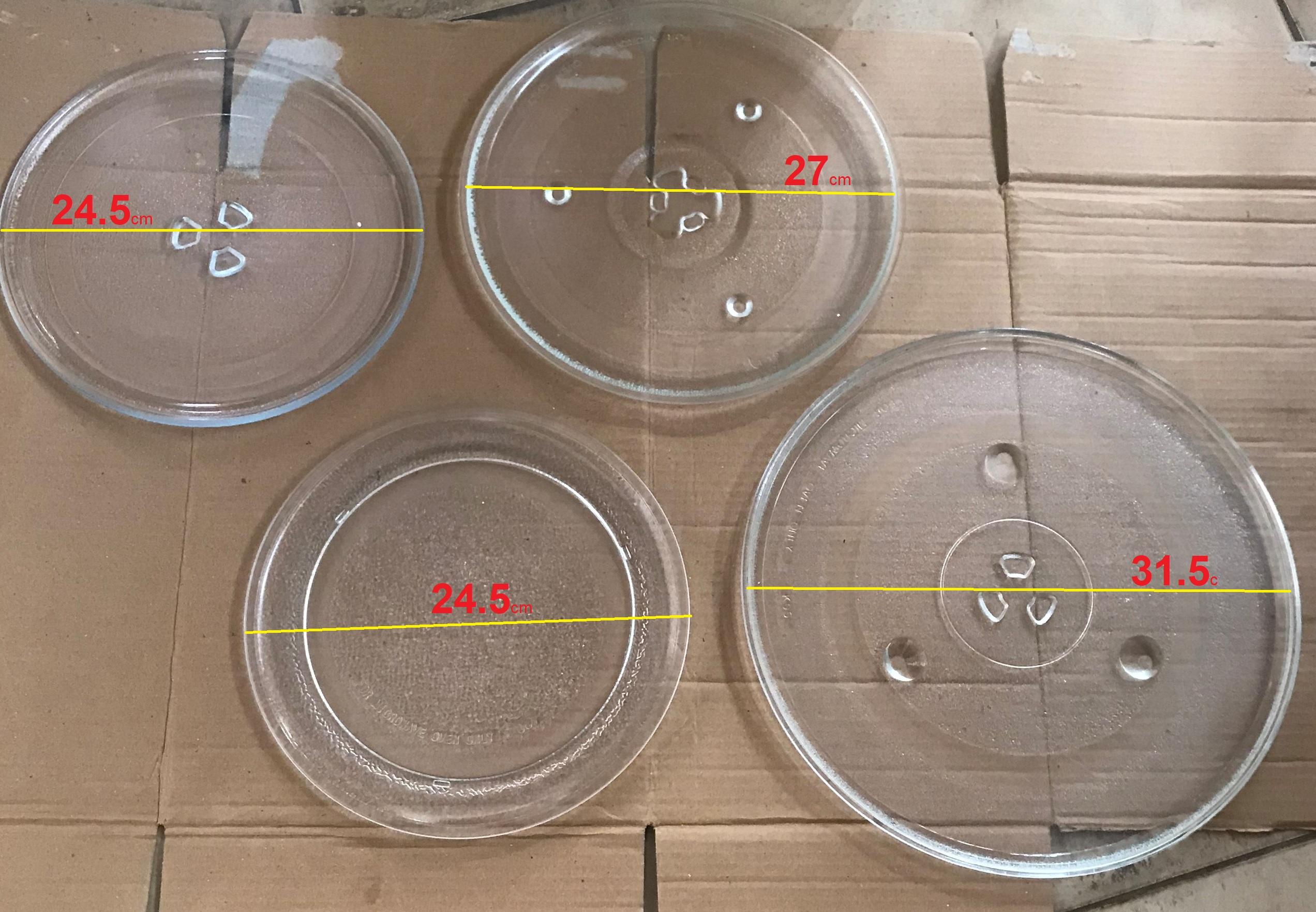 Đĩa Thủy Tinh Lò Vi Sóng Các Kích Thước