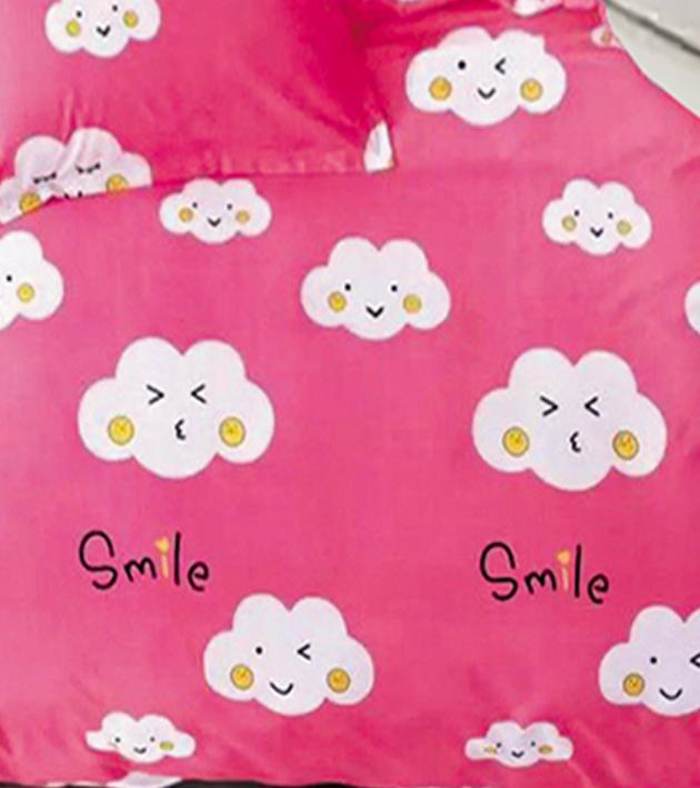 Bộ drap và mền satin Home Sweet Home (Pink Cloud)