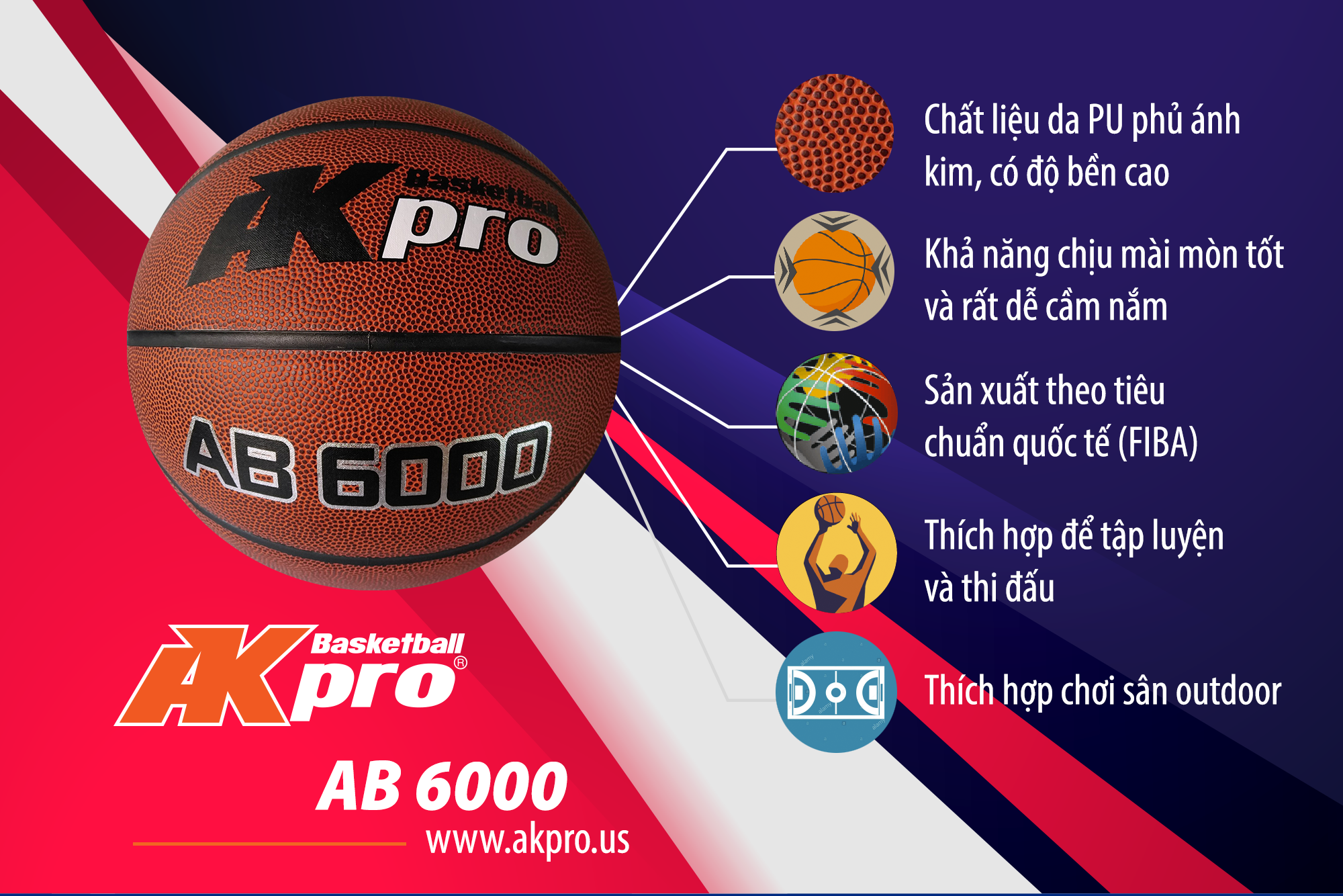 Bóng Rổ AKPro AB6000