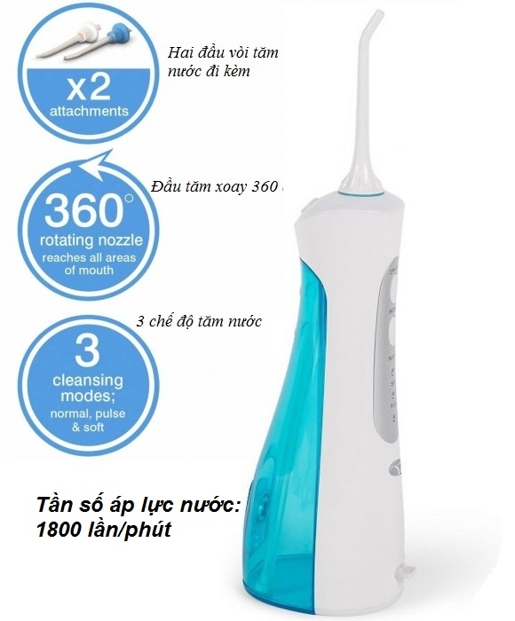 Máy tăm nước cầm tay Rio DCIR (DCIR2)