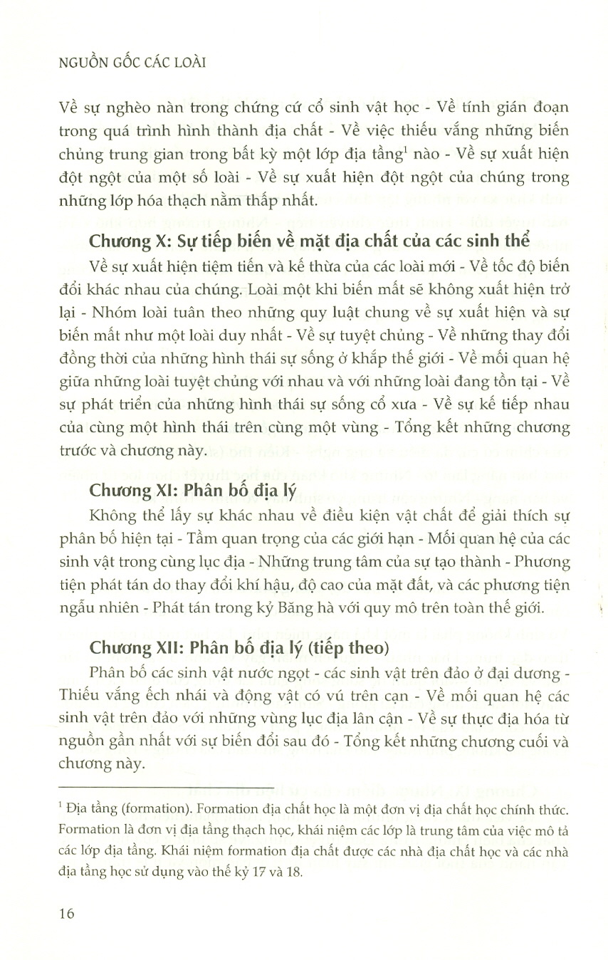 Nguồn Gốc Các Loài