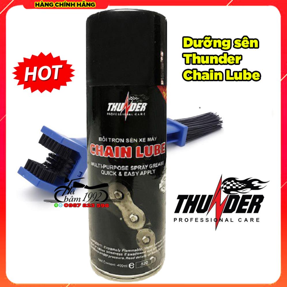Bôi Trơn Và Rửa Sên Thunder Chính Hãng [ Mua Bộ Kèm Cọ Chà Sên ]