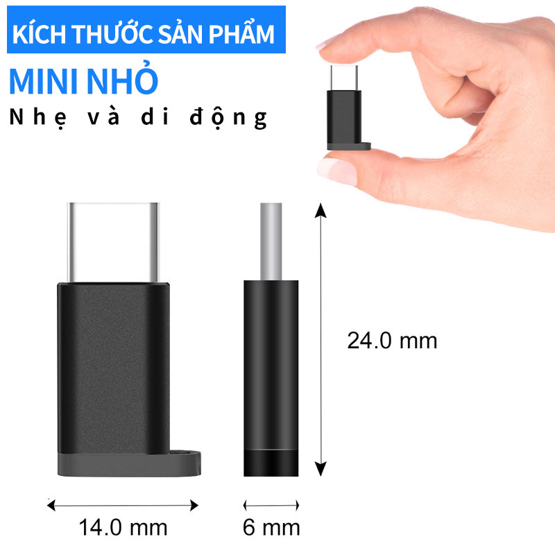 Đầu OTG chuyển đổi cổng USB Type-C chuẩn 3.0