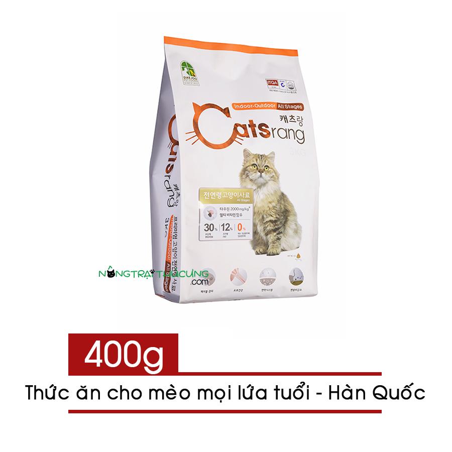 Thức ăn hạt CATSRANG cho mèo mọi lứa tuổi 400gr - [Nông Trại Thú Cưng]